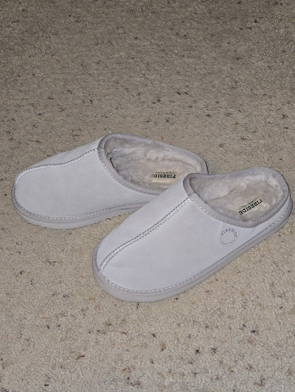 Fireside BONE Greta Genuine Shearling Clog Slipper (Women)DEARFOAMS Size 9
